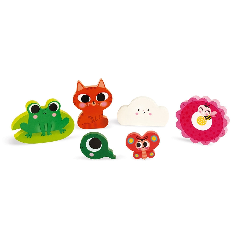 Janod Chunky Puzzel - Natuur verstoppertje