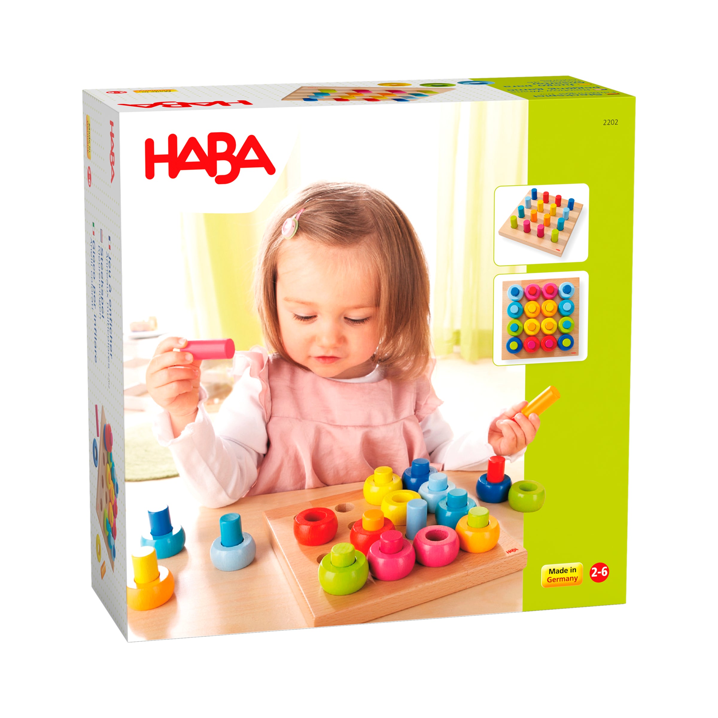 HABA Steckspel Farbkringel – Houten Stapelspel