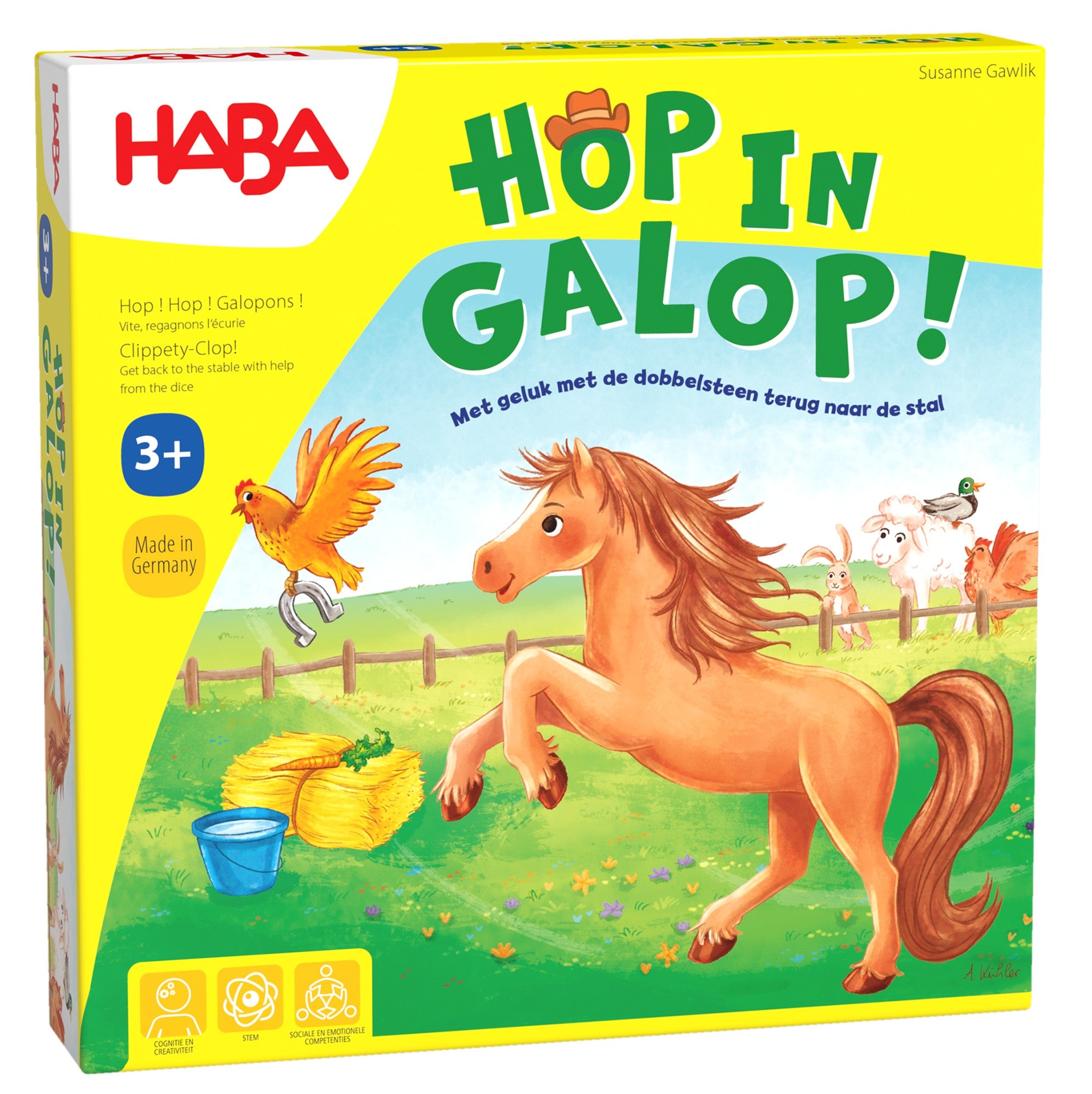 HABA Hop in Galop – Paardenrace Bordspel