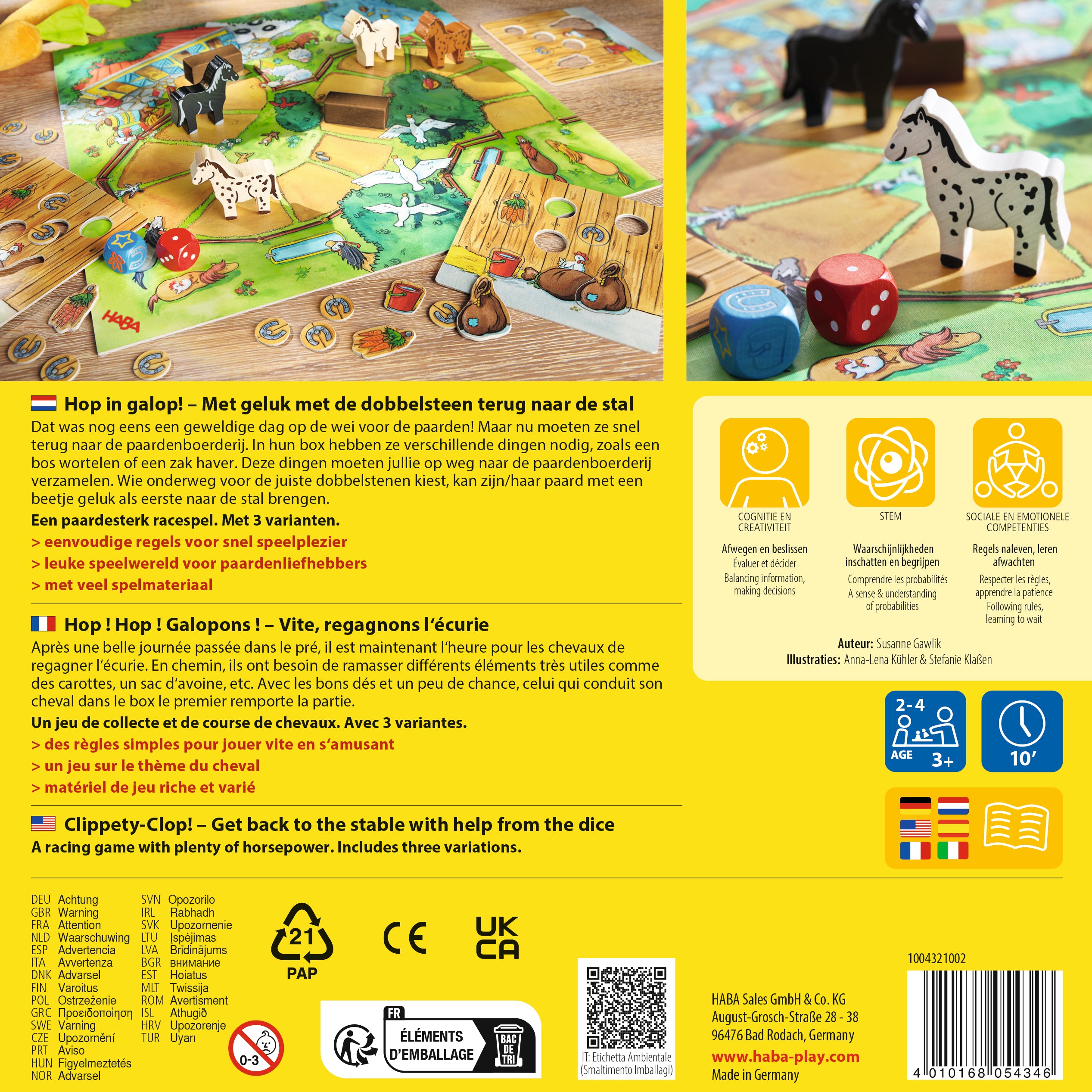 HABA Hop in Galop – Paardenrace Bordspel