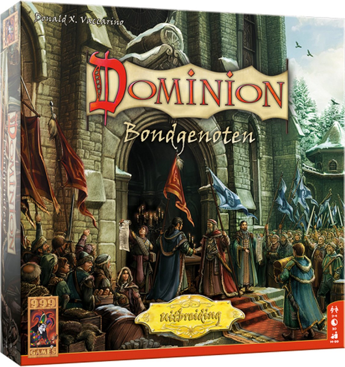 Dominion: Bondgenoten Uitbreiding - Kaartspel spellen van 999 Games doos voorkant productfoto