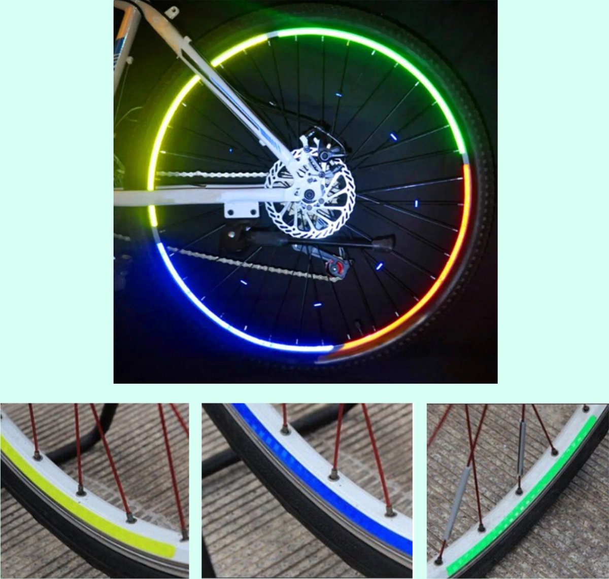 Entergoods Reflecterende stickers BLAUW