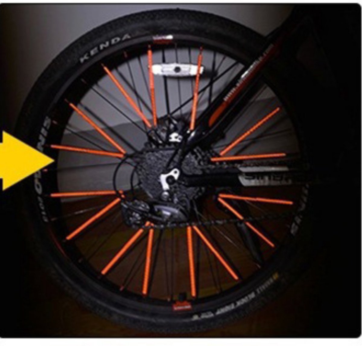 Entergoods spaakreflectoren Rood