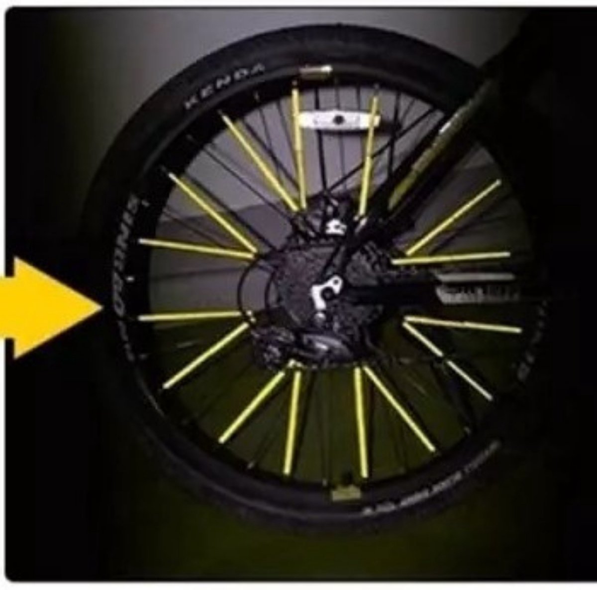 Entergoods spaakreflectoren Geel