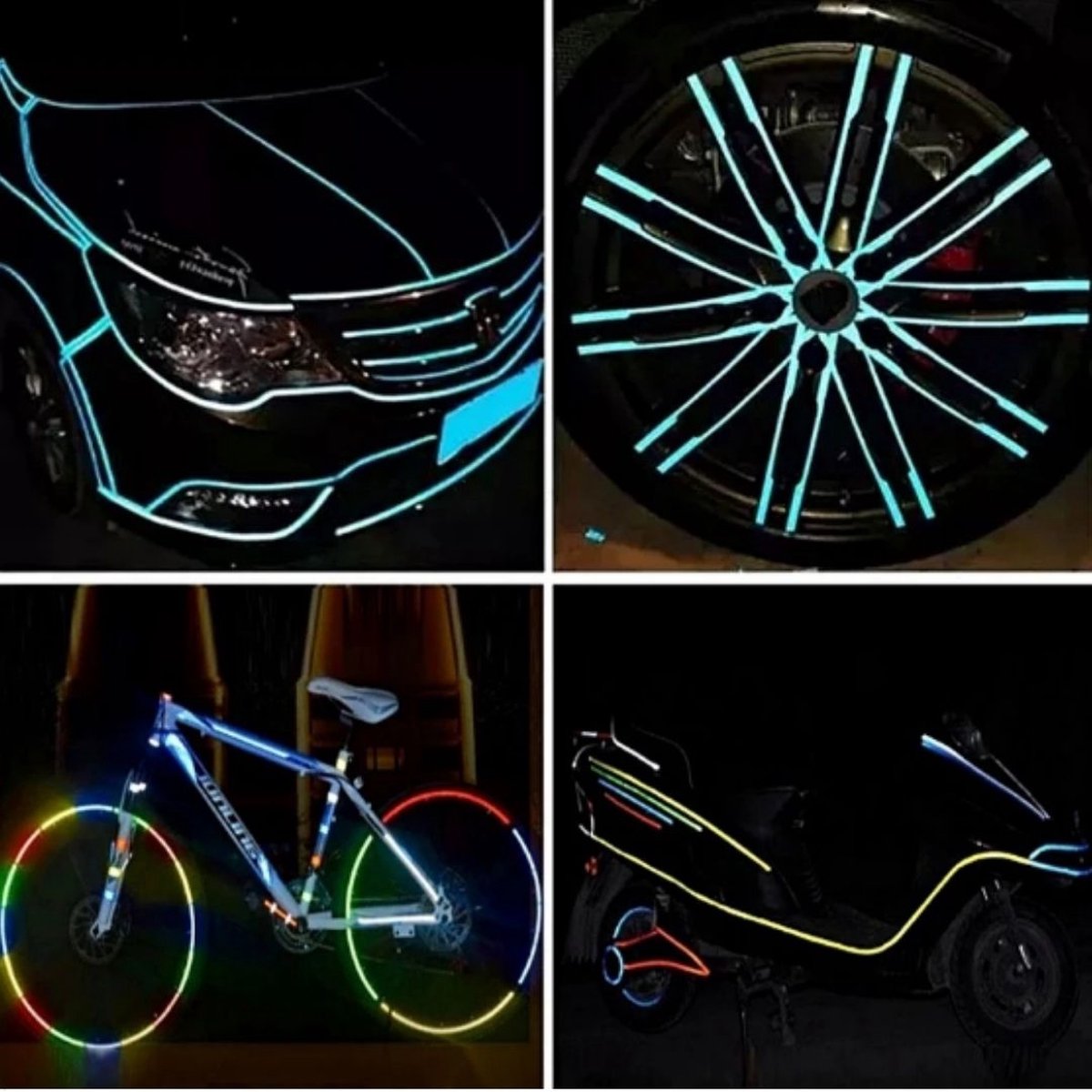 Entergoods Reflecterend Tape Oranje/Zwart