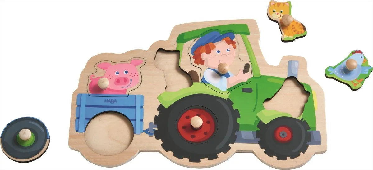 HABA Inlegpuzzel Dolle trekkerrit - extra productfoto