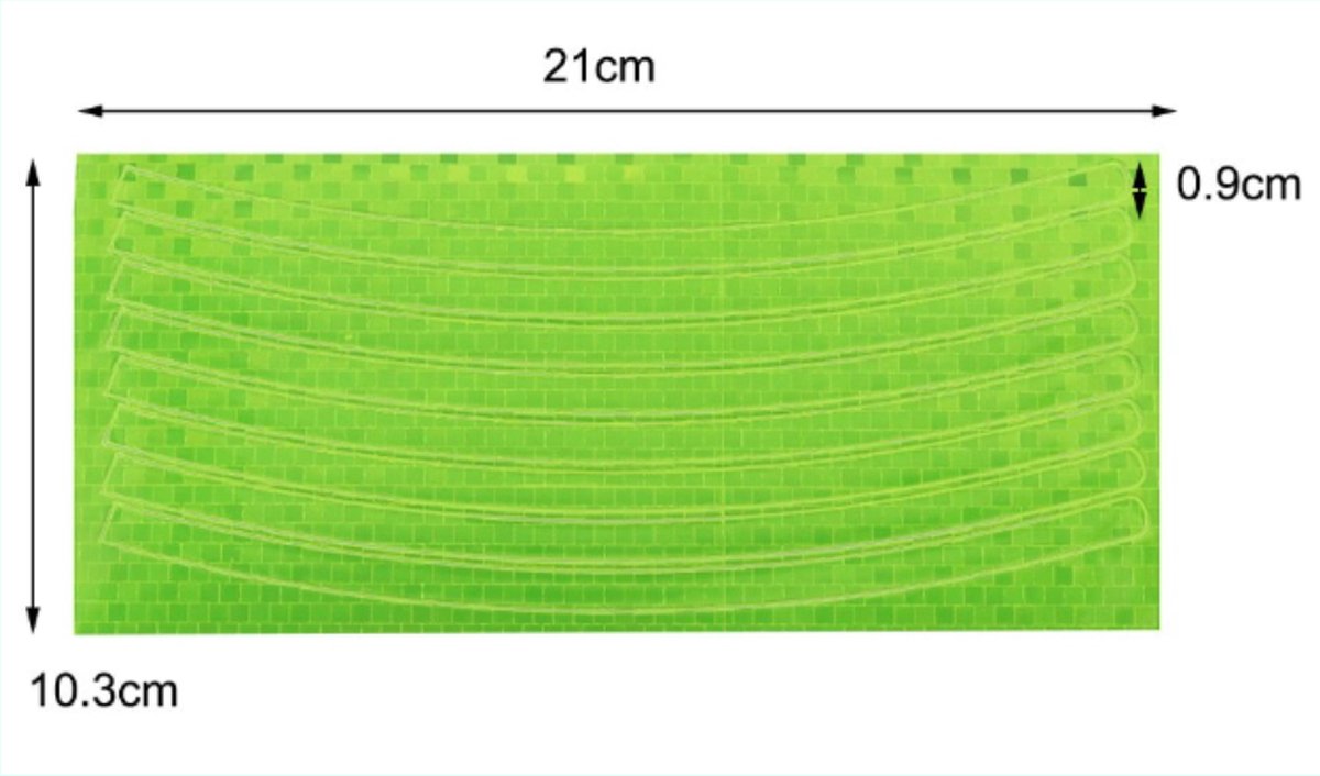 Entergoods Reflecterende stickers WIT/ZILVER