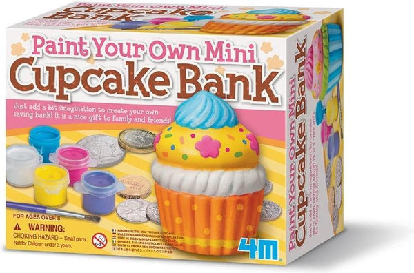 Paint your own mini cupcake bank