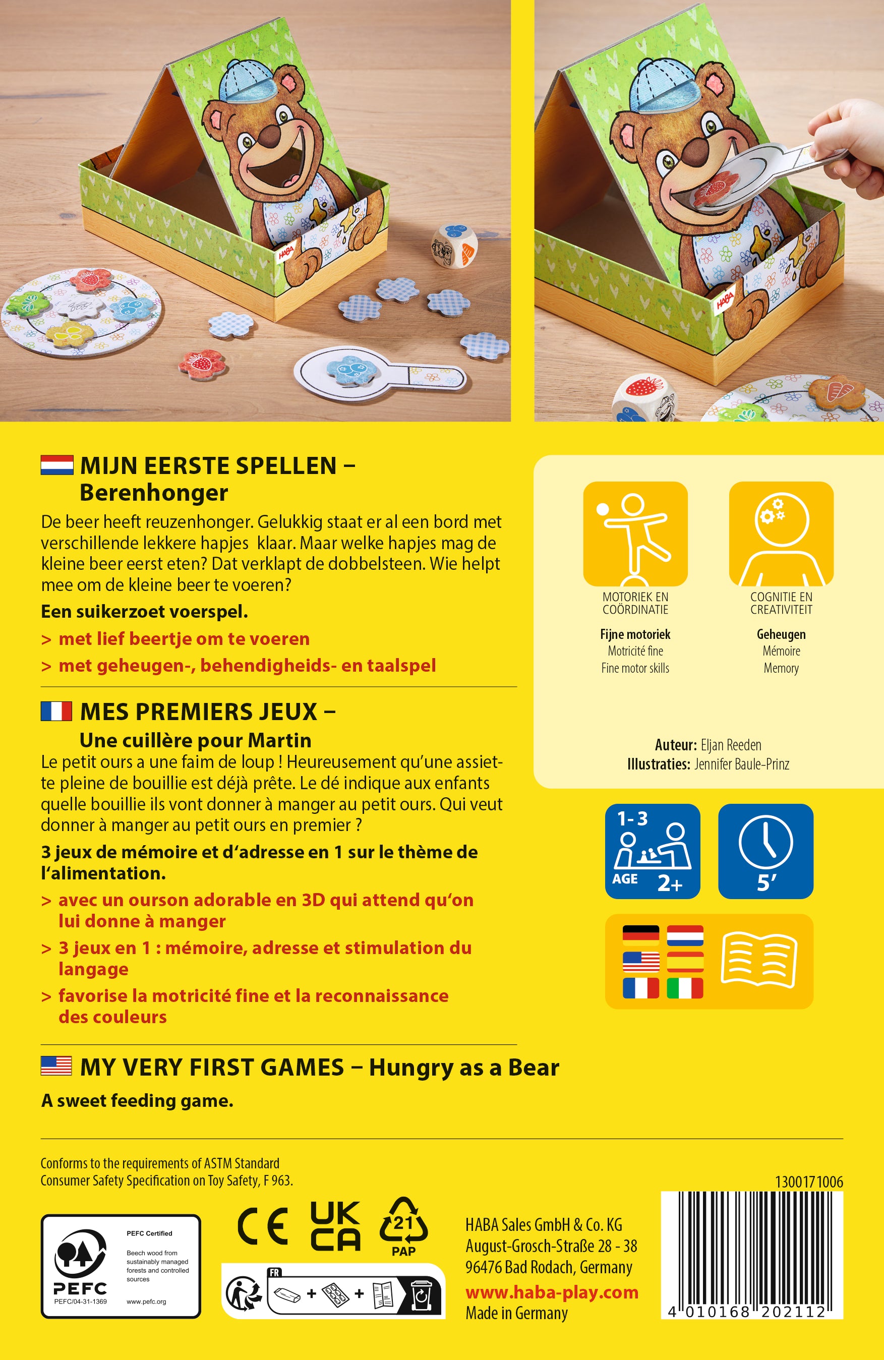 HABA Mijn Eerste Spellen – Berenhonger Bordspel