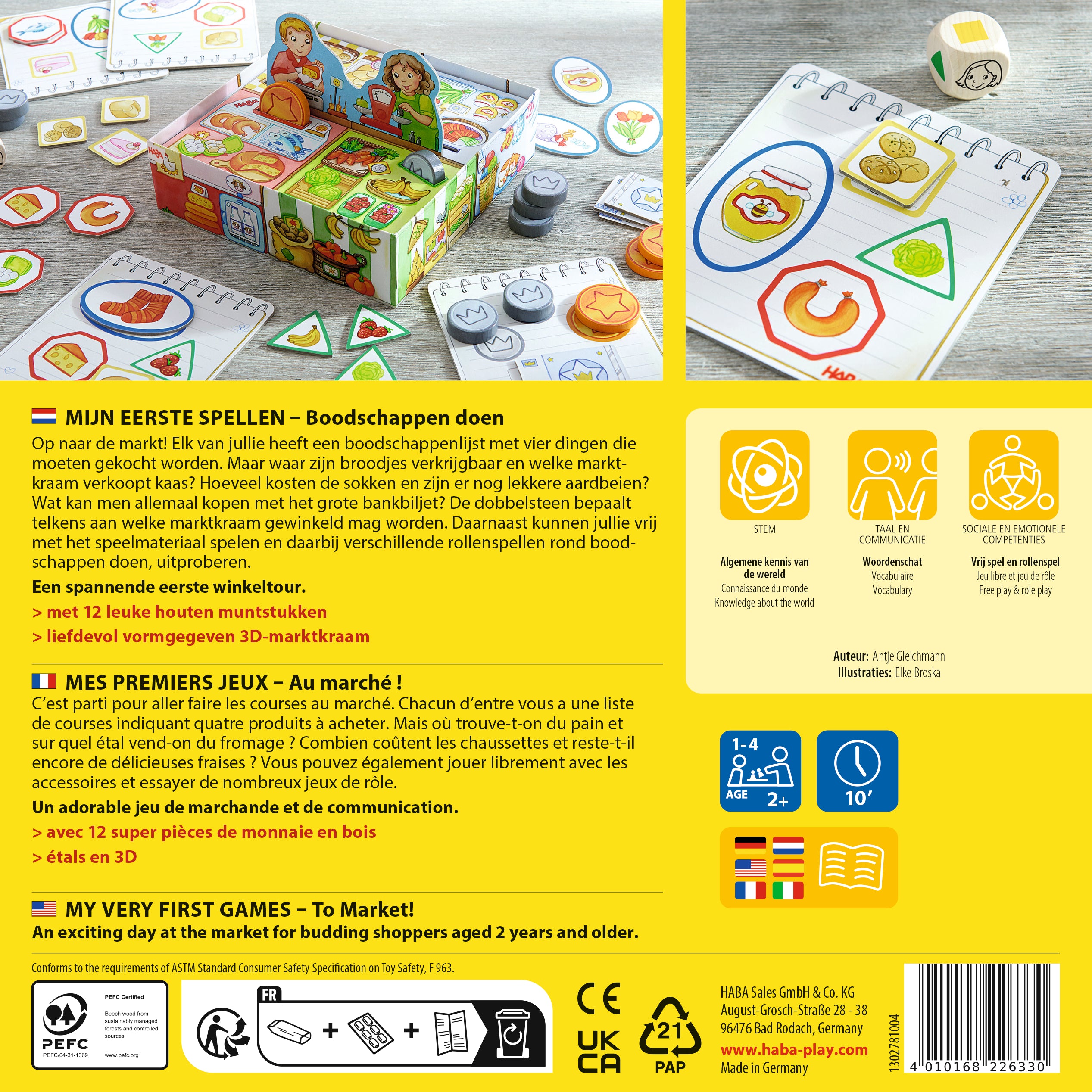 HABA Mijn Eerste Spellen – Boodschappen Doen Bordspel