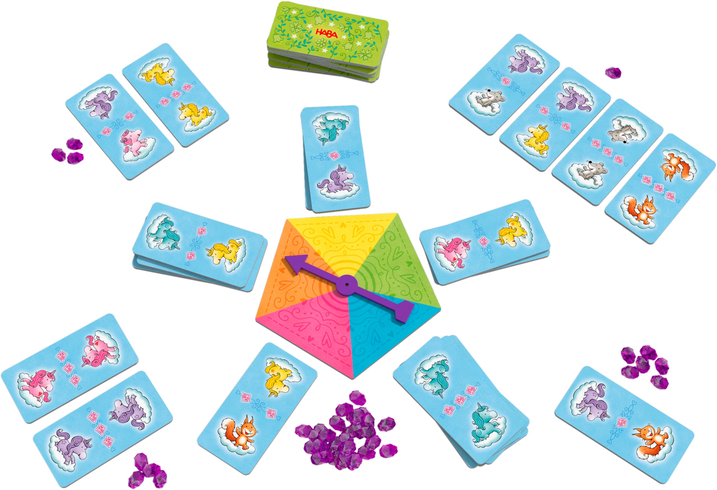 HABA Eenhoorn Flonkerglans Spellenverzameling Bordspel
