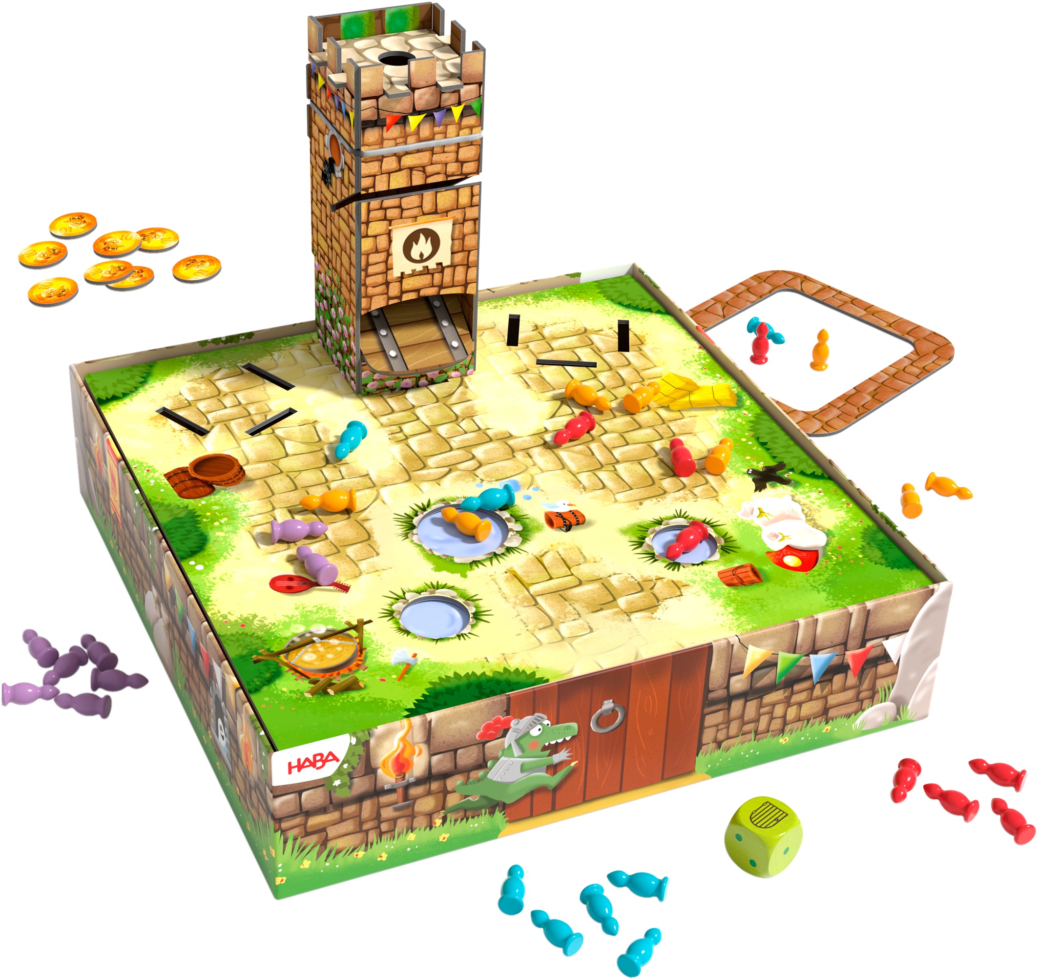 HABA De Stormloop & Het Grote Drakenspektakel Bordspel