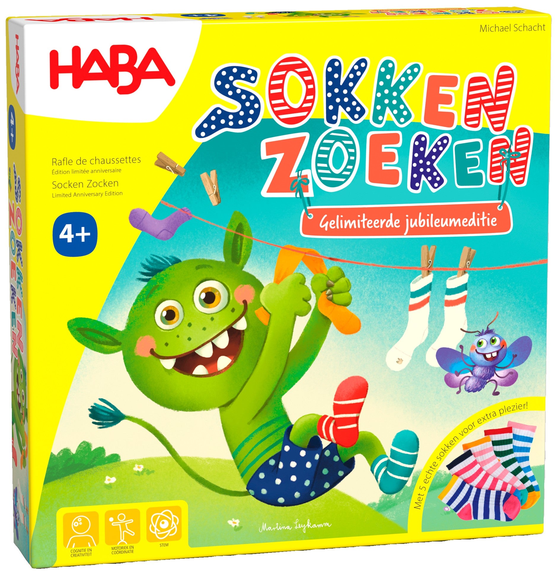 HABA Sokken Zoeken Jubileumeditie – Actiespel Bordspel