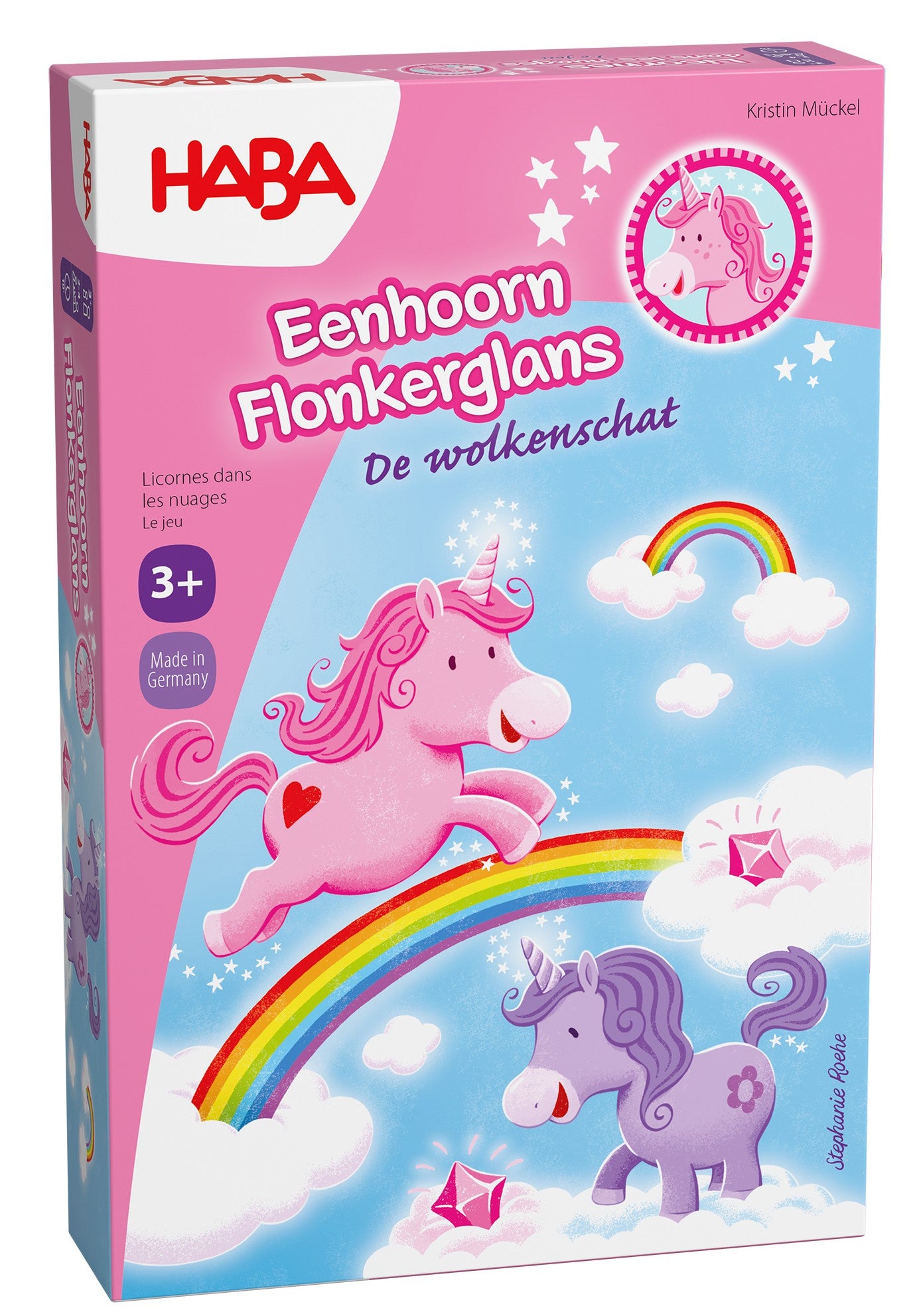 HABA Eenhoorn Flonkerglans – De Wolkenschat Bordspel