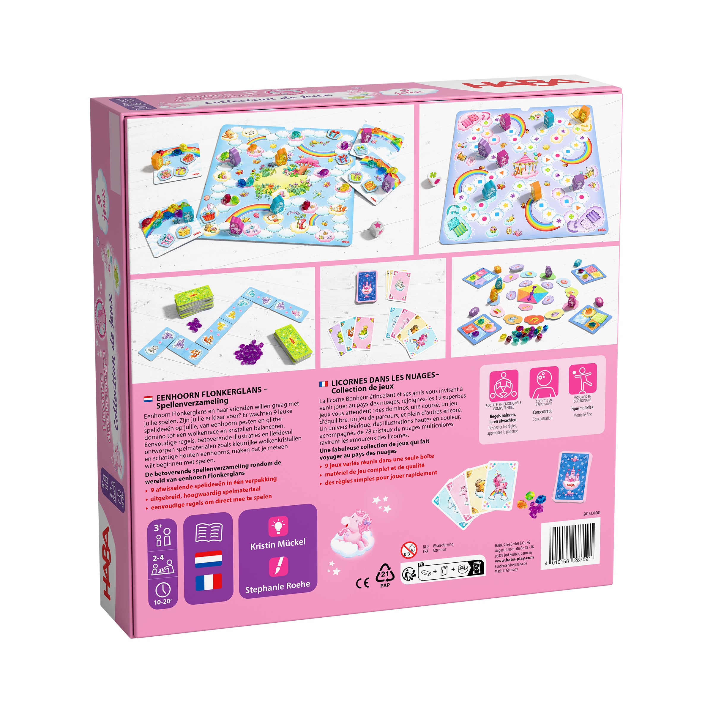 HABA Eenhoorn Flonkerglans Spellenverzameling Bordspel
