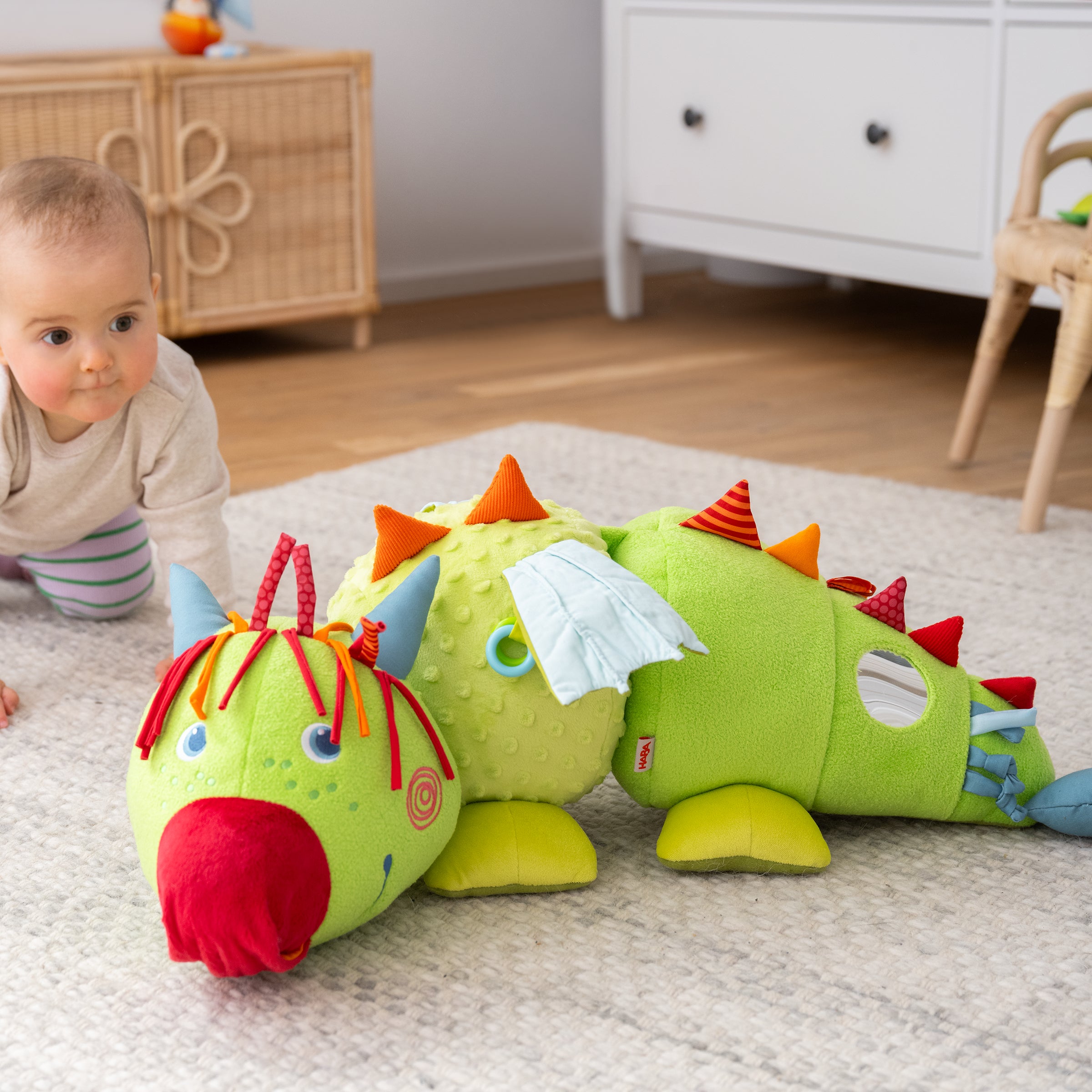 HABA Ontdekkingsdier Draak Rudy – Baby Speelgoed