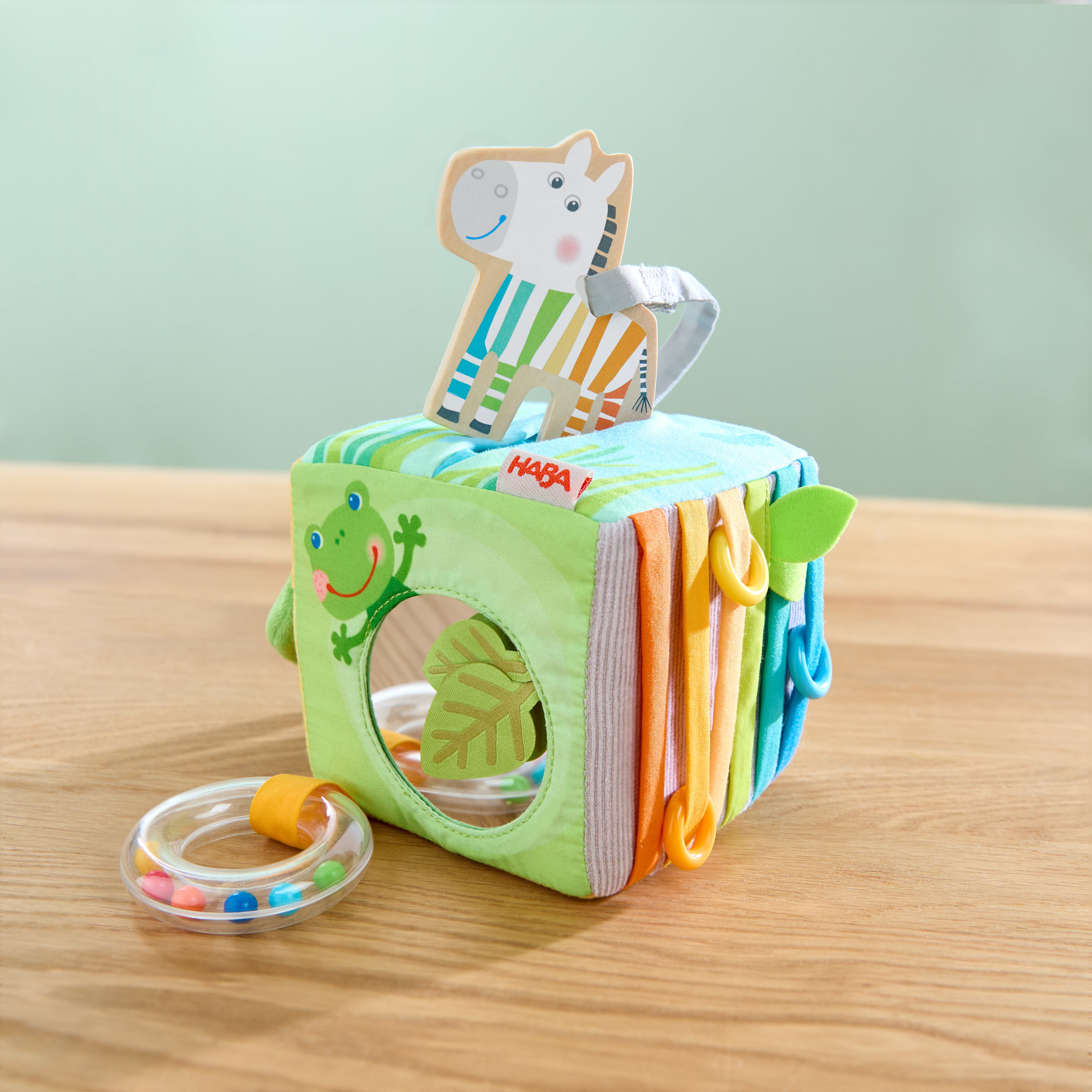 HABA Ontdekkingskubus Zebra – Baby Speelgoed