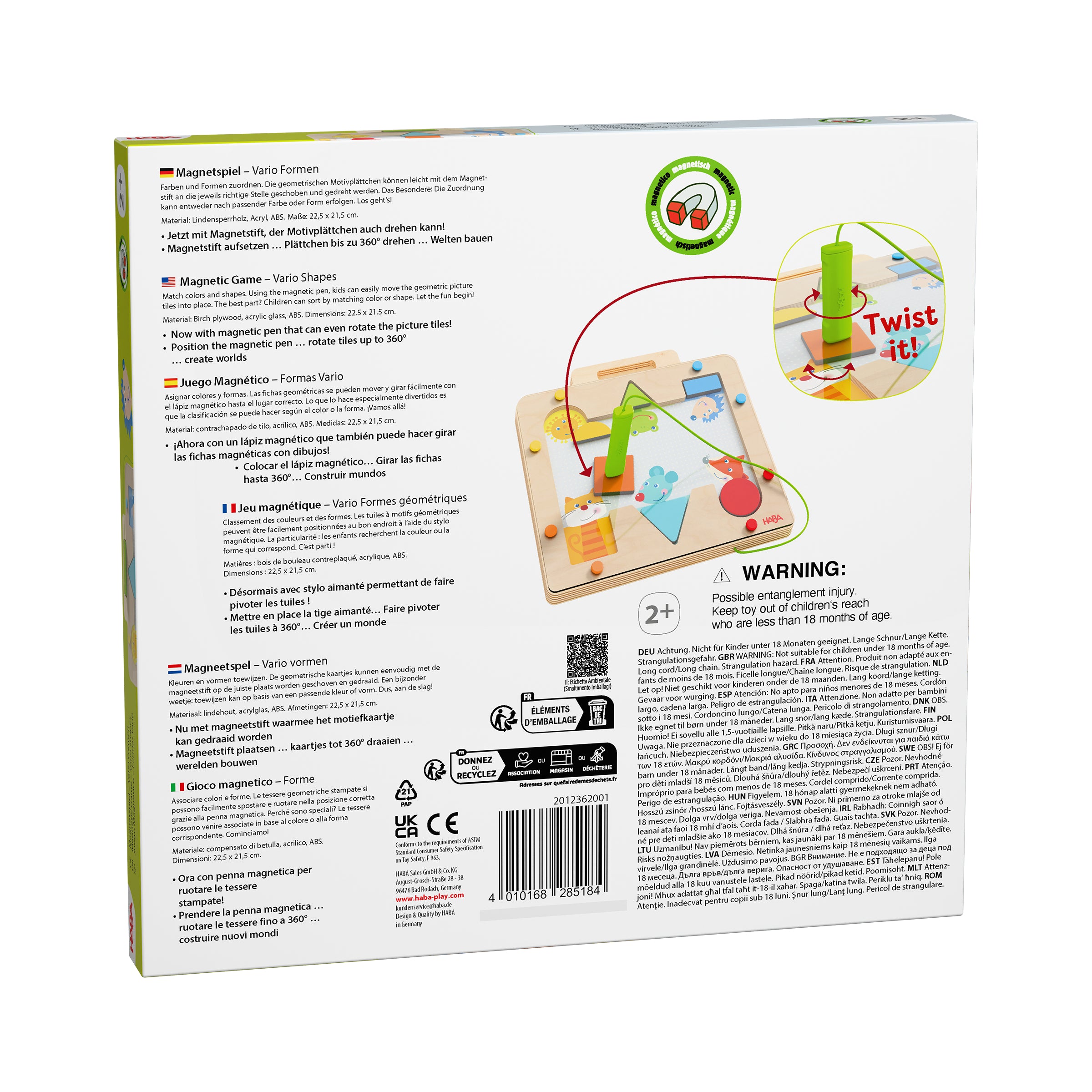 HABA Magneetspel Vario Vormen – Magnetisch Leer- en Speelset