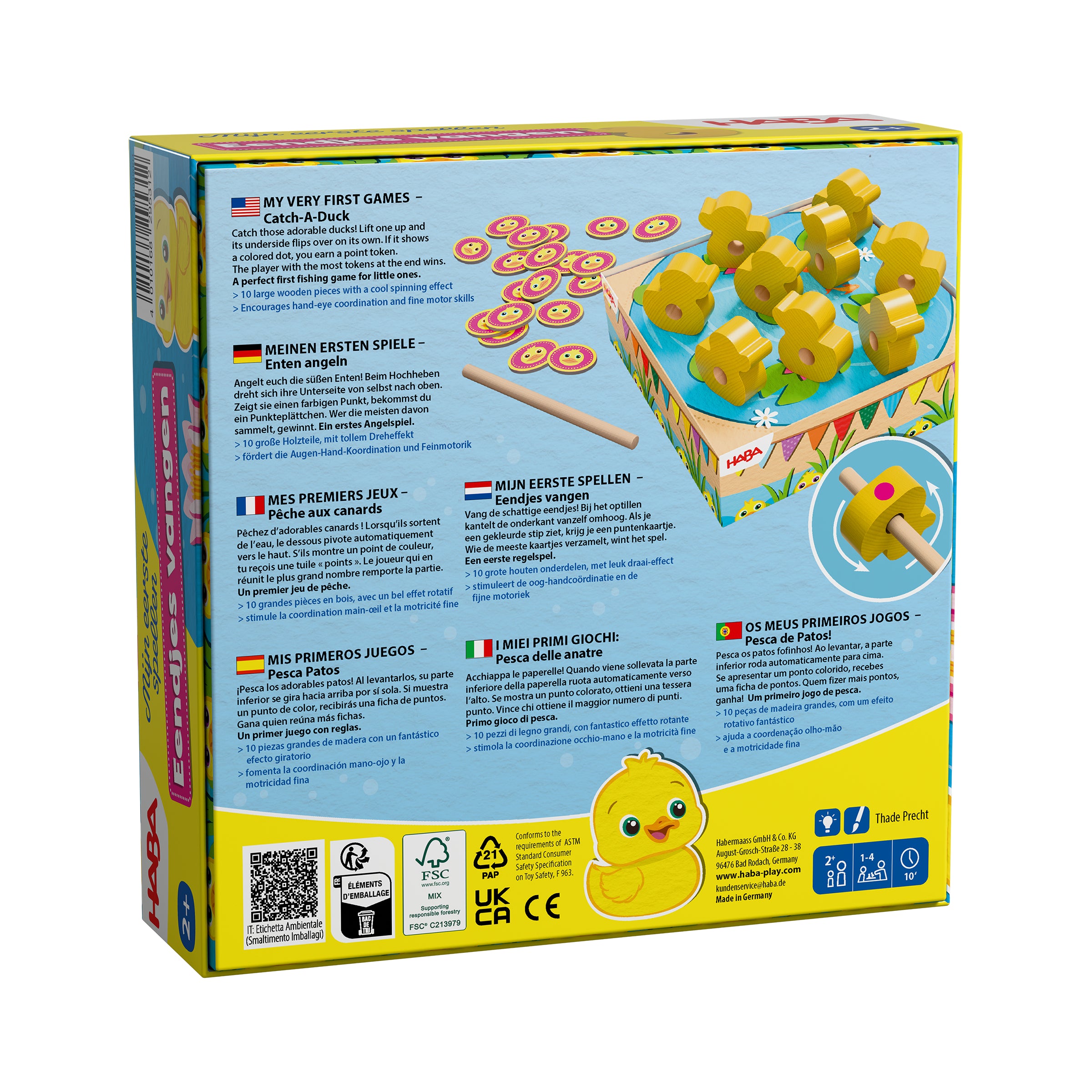 HABA Mijn Eerste Spellen – Eendjes Vangen Bordspel