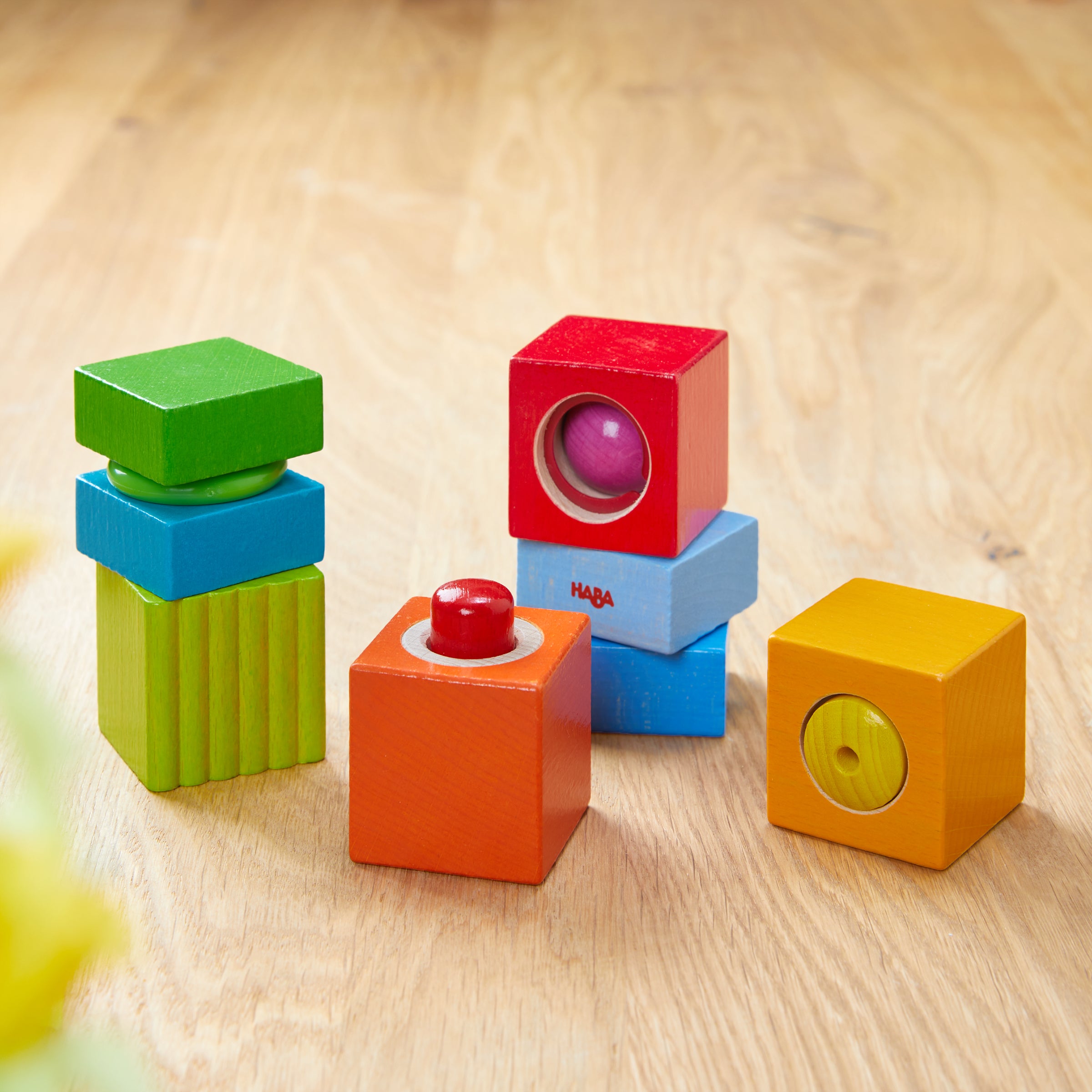HABA Ontdekkingsblokken Geluid – Houten Babyspeelgoed