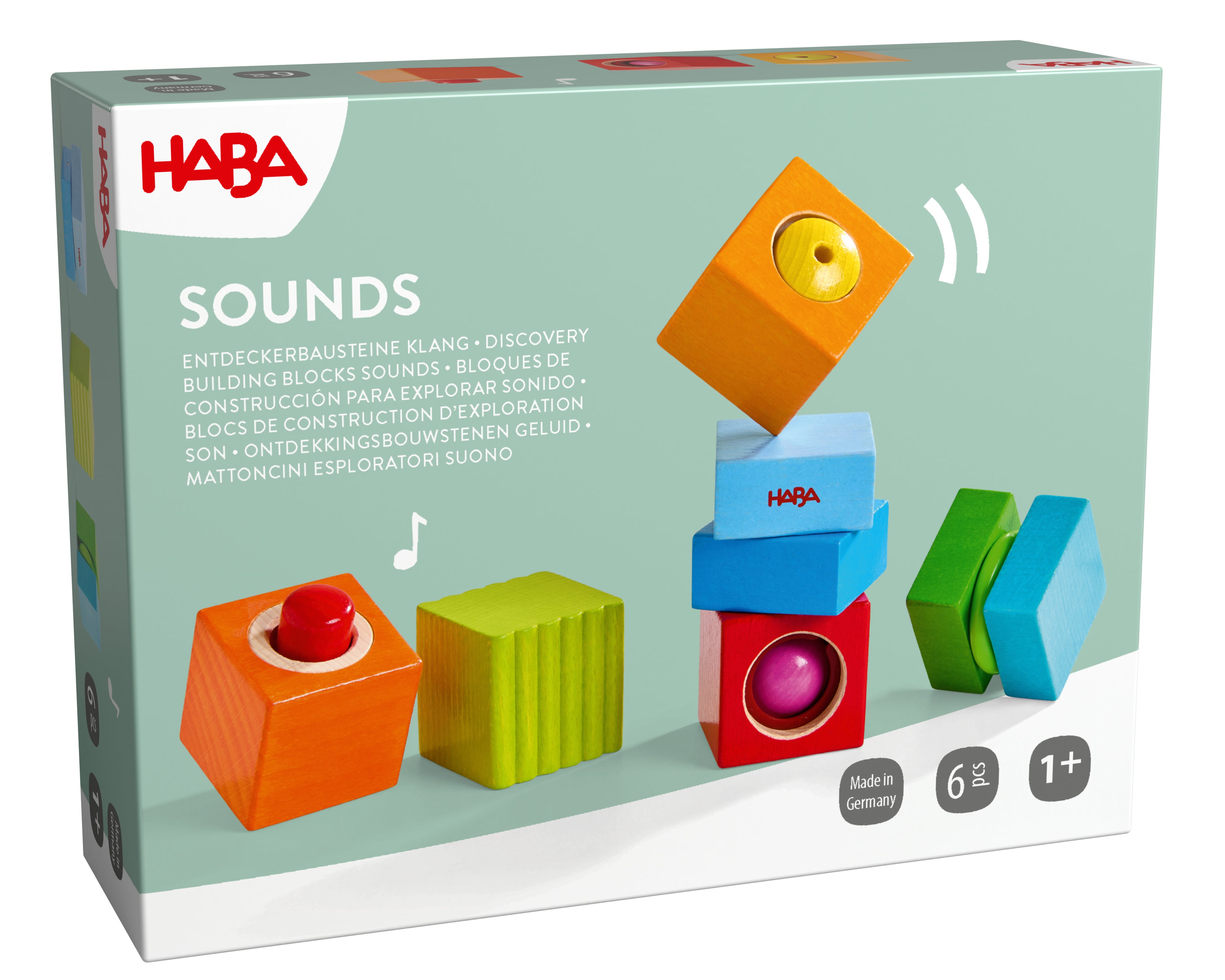 HABA Ontdekkingsblokken Geluid – Houten Babyspeelgoed