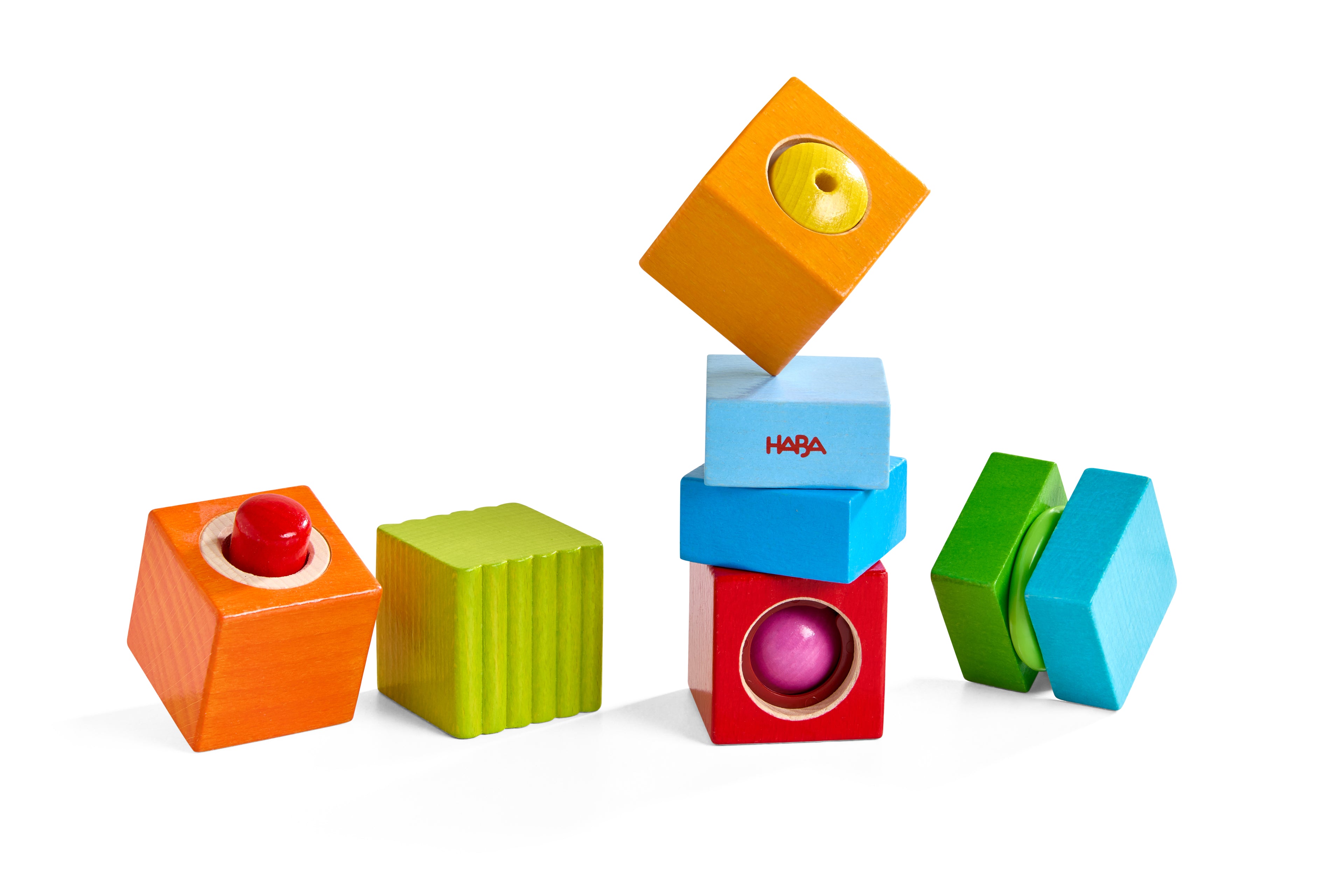 HABA Ontdekkingsblokken Geluid – Houten Babyspeelgoed