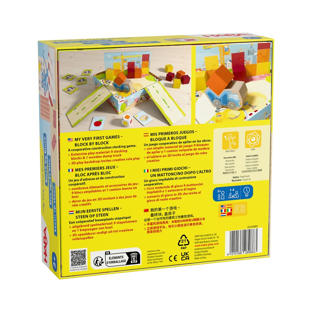 HABA Mijn Eerste Spellen – Steen op Steen Bordspel