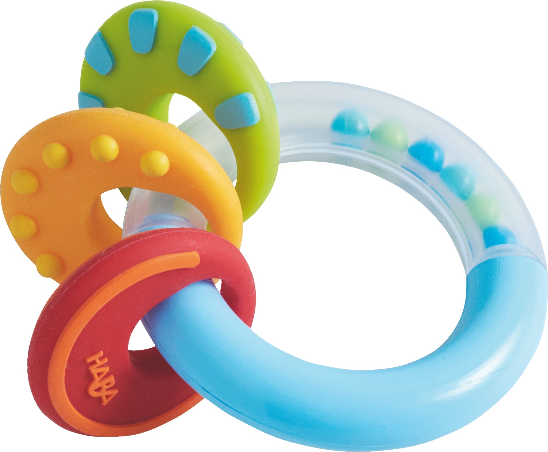 HABA Rammelaar Bijtring Noppi – Baby Speelgoed