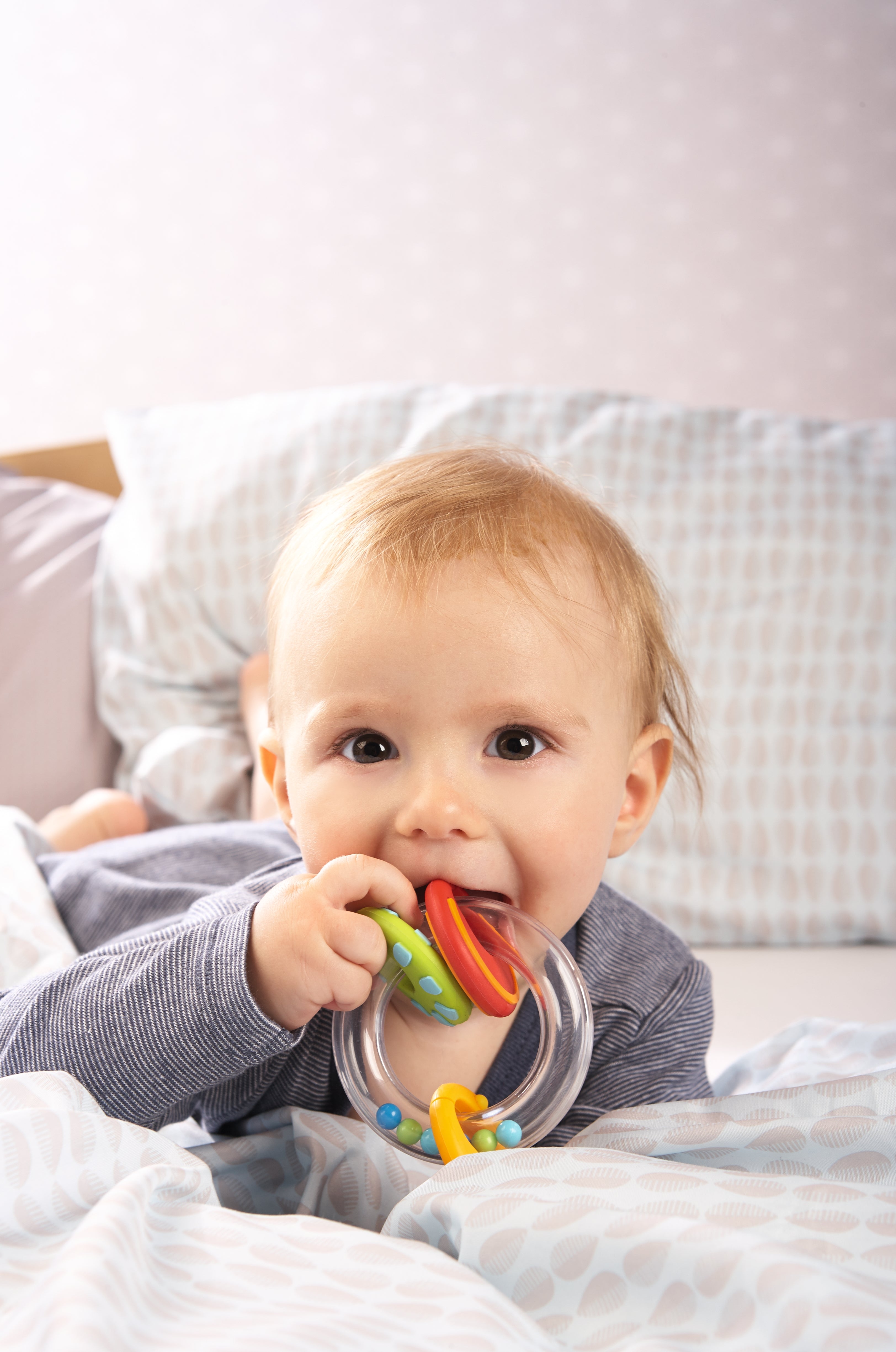 HABA Rammelaar Bijtring Noppi – Baby Speelgoed