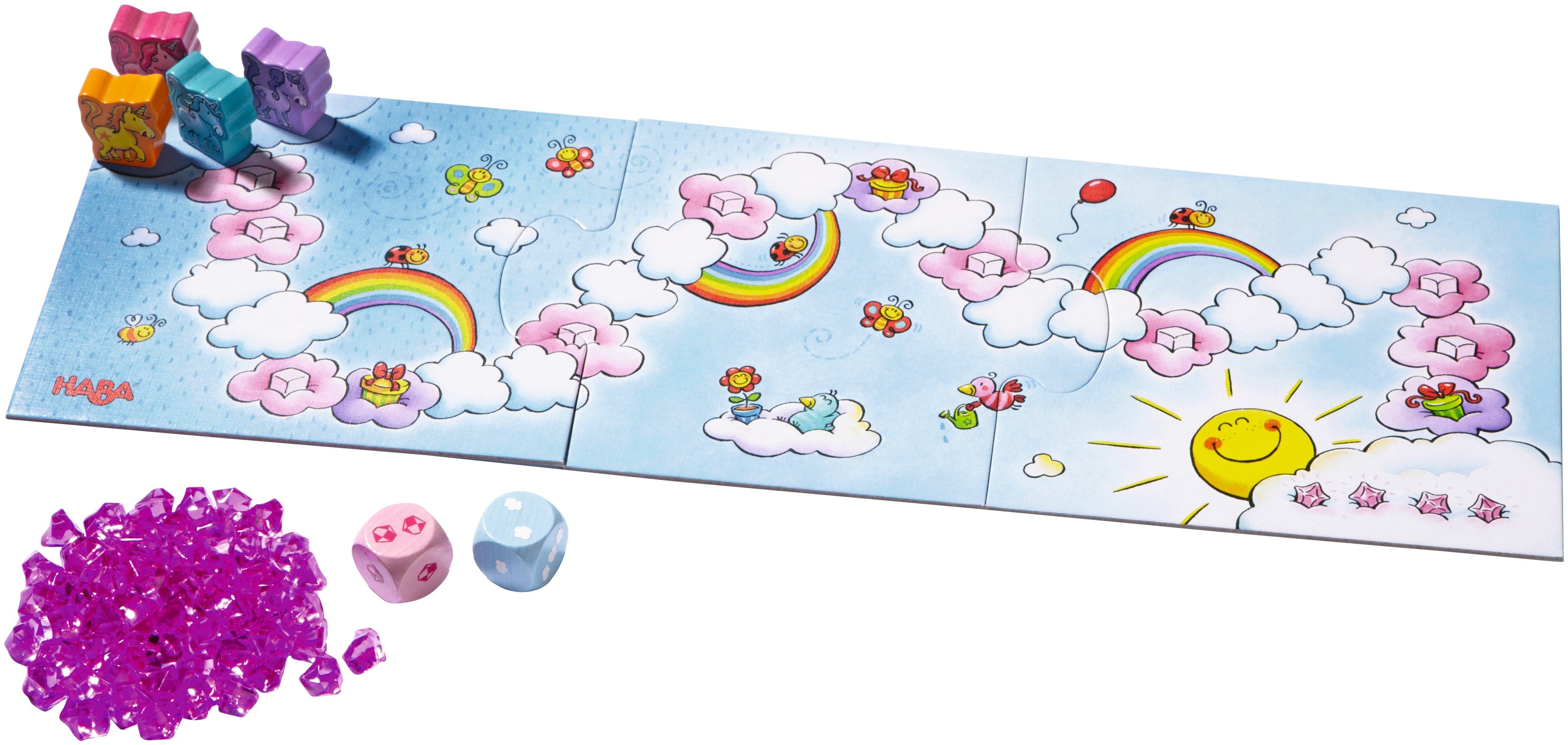 HABA Eenhoorn Flonkerglans – De Wolkenschat Bordspel