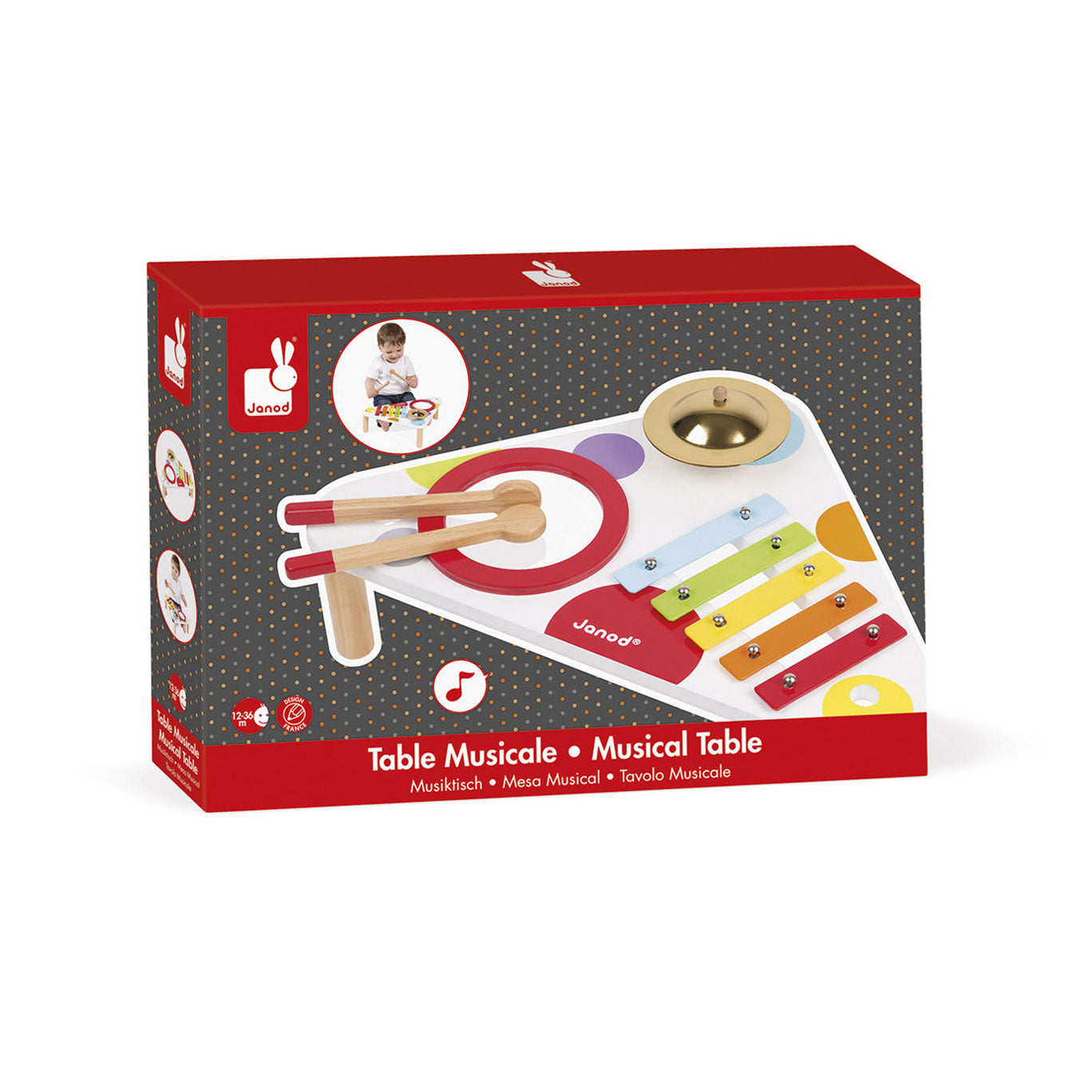 Janod Confetti - Muziektafel