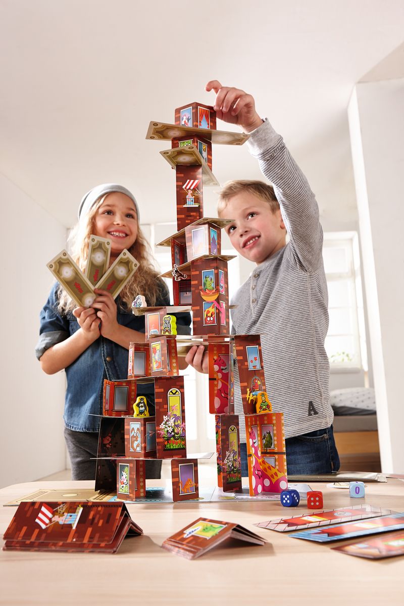 HABA Rhino Hero Super Battle – Behendigheidsspel Bordspel