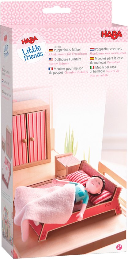 HABA Little Friends Poppenhuismeubels Slaapkamer Voor Volwassenen - extra productfoto