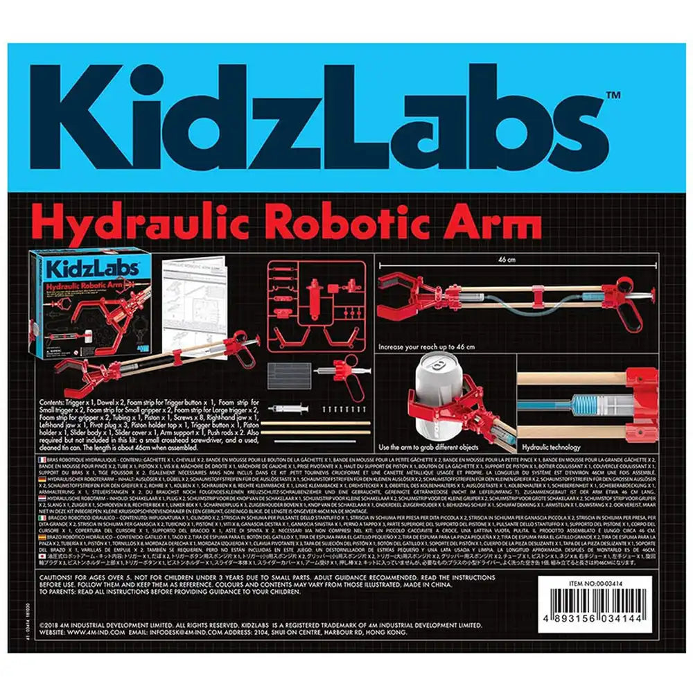 4M Kidzlabs Hydraulic Robotic Arm