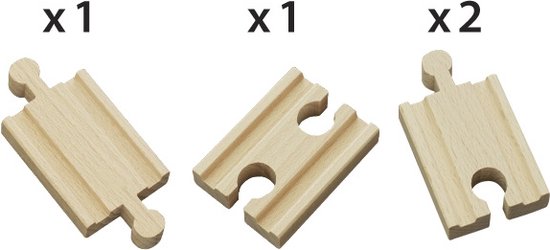 BRIO Korte rechte rails - 33333