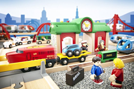 BRIO Treinstation met Geluidsopname Functie - 33578