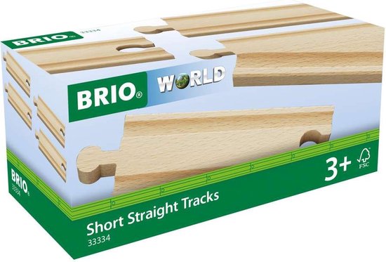BRIO Halve rechte rails - 33334