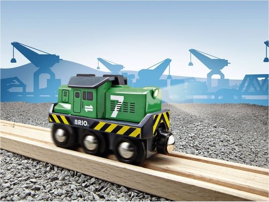BRIO Locomotief voor goederentrein op batterijen - 33214