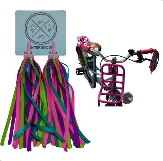 Entergoods Stuurslingers Paars Roze Groen