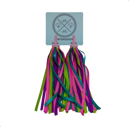 Entergoods Stuurslingers Paars Roze Groen