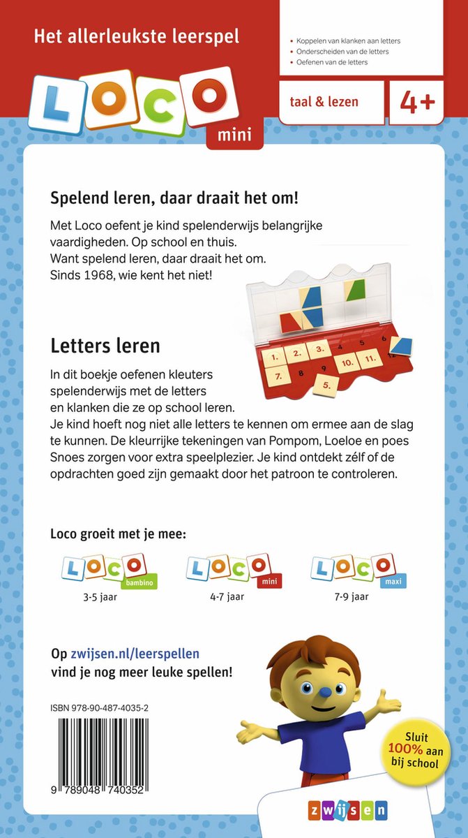 Oefenboekje Loco Mini - Rompompom ik leer letters