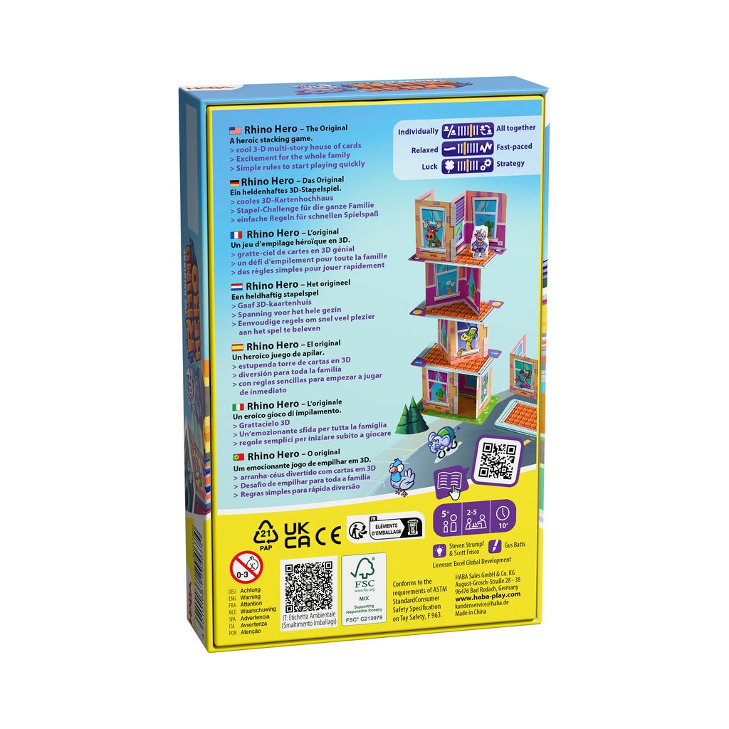 HABA Rhino Hero – Stapelspel Kaartspel