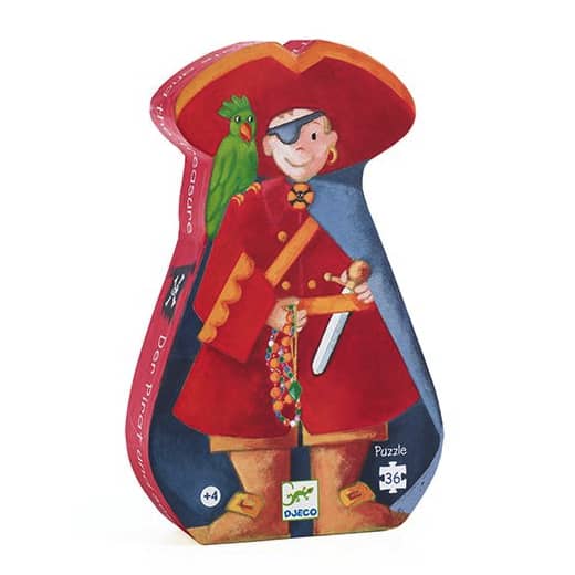 Djeco Figuurpuzzel De piraat en zijn schat
