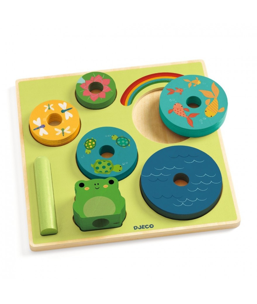 Djeco Puzzel - Puzz & Stack Rainbow