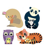 Djeco Stickers - Dierenmoeders met hun baby's
