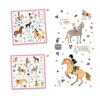 Djeco Stickers Paarden