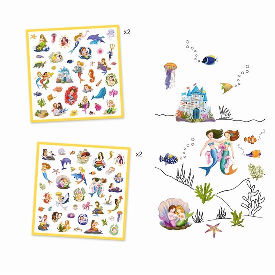 Djeco Stickers Zeemeermin