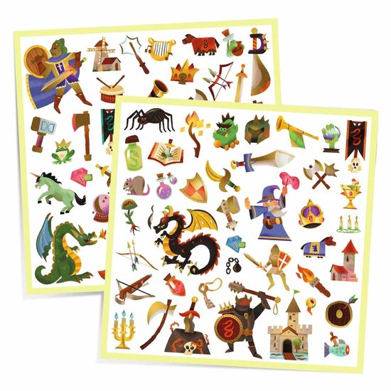 Djeco stickers Middeleeuwse fantasie