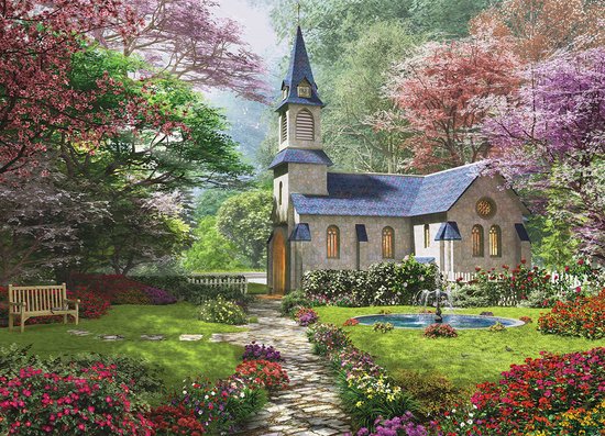Eurographics Puzzel - Blooming Garden - 1000 stukjes