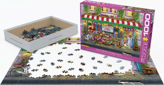 Eurographics puzzel - Plush Petals Flower Shop 1000 stukjes